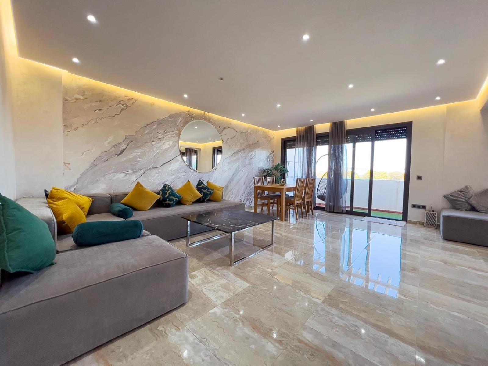 Luxury 3 Bedroom Panoramic Views In Hotspot With Fibre Optic Wifi And Netflix Tanger Extérieur photo